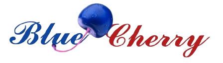 Blue cherry cake Logo